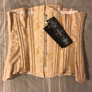 Brocade Steel Bone Waist Trainer Corset 26” NWT